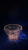 Radiant Glass Diamond Cut Sugar Bowl & Sherbet Glass - 10
