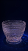 Radiant Glass Diamond Cut Sugar Bowl & Sherbet Glass - 14
