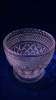 Radiant Glass Diamond Cut Sugar Bowl & Sherbet Glass - 15