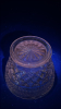 Radiant Glass Diamond Cut Sugar Bowl & Sherbet Glass - 18