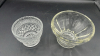 Radiant Glass Diamond Cut Sugar Bowl & Sherbet Glass - 21