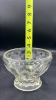 Radiant Glass Diamond Cut Sugar Bowl & Sherbet Glass - 28