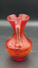 Radiant Glass MCM Crackled Glass Vase - 10