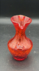 Radiant Glass MCM Crackled Glass Vase - 11