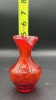 Radiant Glass MCM Crackled Glass Vase - 12