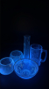 Radiant Glass Bowl, Crackled Glass Votive Candle Holders & Mug - 2