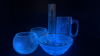 Radiant Glass Bowl, Crackled Glass Votive Candle Holders & Mug - 4