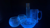 Radiant Glass Bowl, Crackled Glass Votive Candle Holders & Mug - 5
