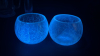Radiant Glass Bowl, Crackled Glass Votive Candle Holders & Mug - 12