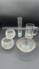 Radiant Glass Bowl, Crackled Glass Votive Candle Holders & Mug - 23