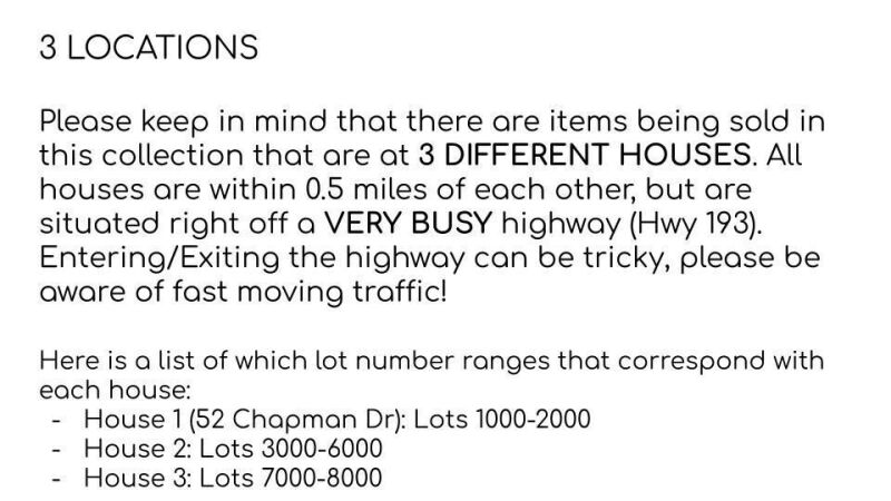 Pickup Location Information