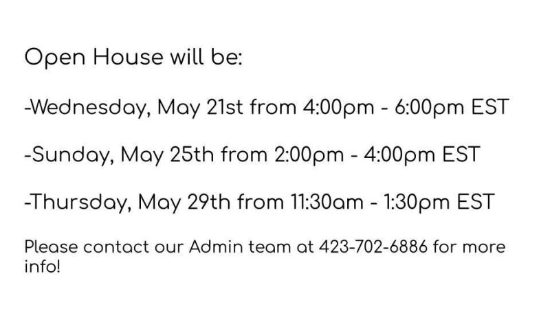 Open House Information
