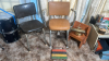 Chairs, Mini Wooden Table & Desk Lamp