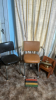 Chairs, Mini Wooden Table & Desk Lamp - 2