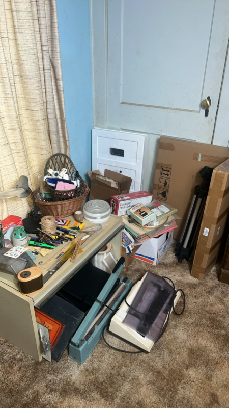 Office/Crafting Table & Supplies