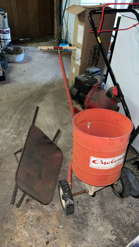 Manual seeder & mini wheelbarrow