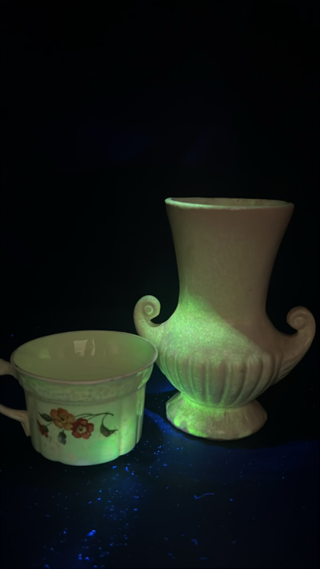 Radiant Ceramic Vase & Tea Cup