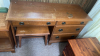 Wooden Vanity, Nightstand and Bench - 9