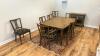Dining Room Table & Serving Cart 8 Chairs