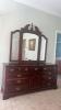 Broyhill Queen Bedroom Suite Bed Nightstands Mirror - 5