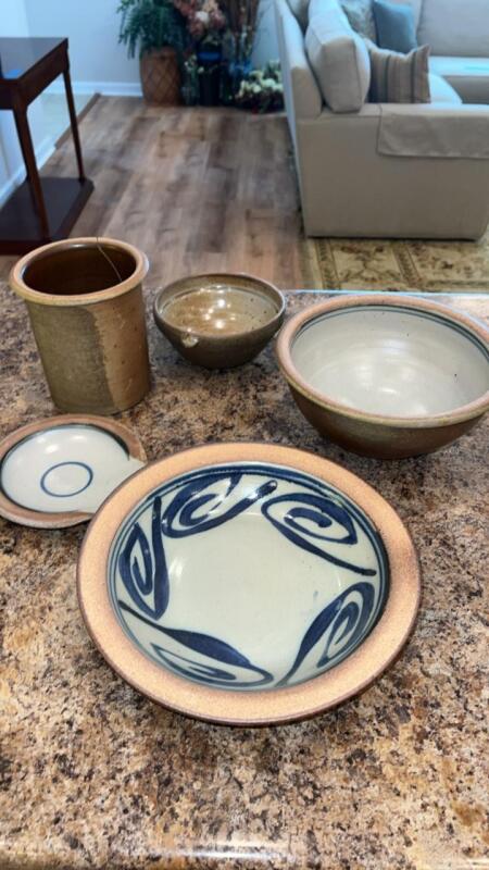 Hand painted pottery