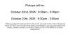 Pickup Information