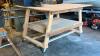 Rolling Wooden Shop Table - 3