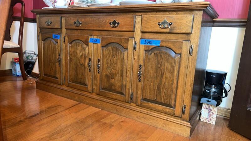 Wooden Hutch & Cabinet