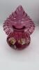 Fenton Cranberry "Jack in the Pulpit" Vase & Footed Vase - 10