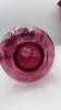 Fenton Cranberry "Jack in the Pulpit" Vase & Footed Vase - 13