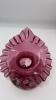 Fenton Cranberry "Jack in the Pulpit" Vase & Footed Vase - 14