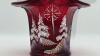 Fenton Mary Gregory Style Ruby Red Glass Hand Baskets & Vase - 13
