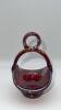 Fenton Cranberry Glass Hand Baskets (3) - 10