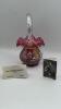 Fenton Cranberry Glass Hand Baskets (3) - 20