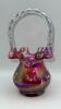 Fenton Cranberry Glass Hand Baskets (3) - 22