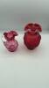 Cranberry Glass Vase & Pitcher - 4