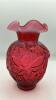 Cranberry Glass Vase & Pitcher - 5
