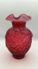 Cranberry Glass Vase & Pitcher - 6