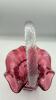 Fenton Mary Gregory Style Cranberry Ruffled Rim Hand Baskets (2) - 9