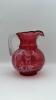 Fenton Mary Gregory Style Cranberry 3-piece Water Set - 7