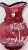 Fenton Mary Gregory Style Cranberry 3-piece Water Set - 8