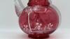 Fenton Mary Gregory Style Cranberry 3-piece Water Set - 14