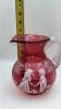 Fenton Mary Gregory Style Cranberry 3-piece Water Set - 16