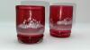 Fenton Mary Gregory Style Cranberry 3-piece Water Set - 18
