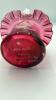 Fenton Cranberry Ruffled Rim Hand Baskets (2) - 9
