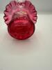 Fenton Cranberry Ruffled Rim Hand Baskets (2) - 14