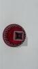 Fenton Ruby Red Hobnail Glass Bell & Hand Basket - 8