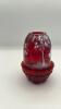 Fenton Mary Gregory Style Ruby Red Glass Bells & Fairy Lamp - 7
