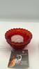 Fenton Mary Gregory Style Ruby Red Glass Bells & Fairy Lamp - 9