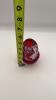 Fenton Mary Gregory Style Ruby Red Glass Bells & Fairy Lamp - 12